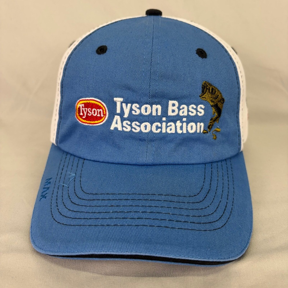 Triple Crown Tyson Bass Association Hat Mens OSFA Blue White Fishing 2017 Cap